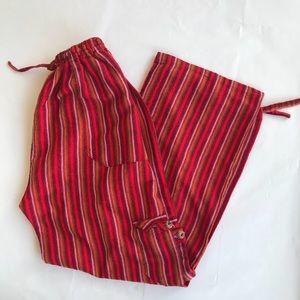 Boho red pants